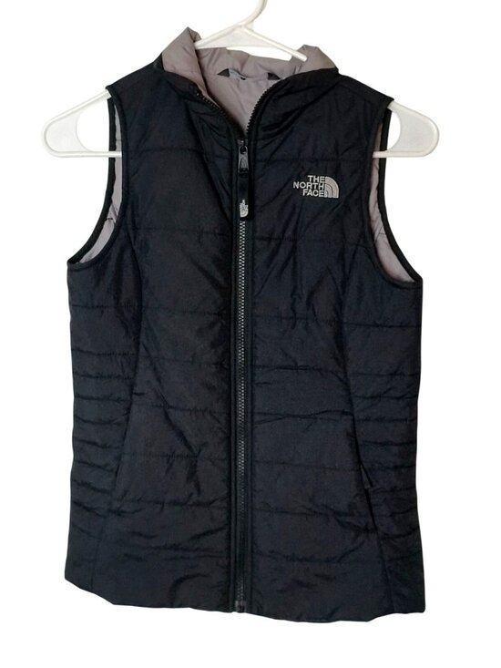 The North Face Other - The North Face Girls Vest M Black Puffer Lightweight Quilted Layer 10/12